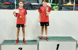 Podium Tableau E Poussin-Cadet (500-699)
1er OLLIVRO Loan,
2ème BRYAND Nolan,
3ème LEMONNIER Louka et THULEAU Gabin